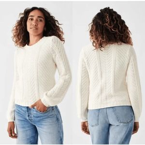 Faherty Fisherman Chunky Knit Sweater